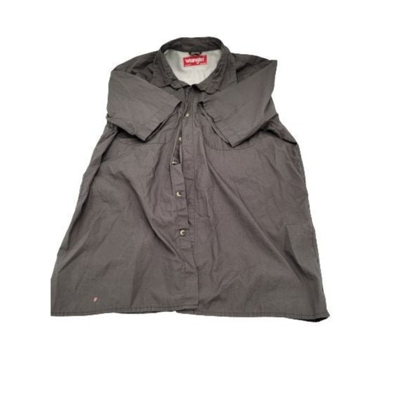 Wrangler Mens Fishing Shirt Gray Shirt M - Picture 1 of 4